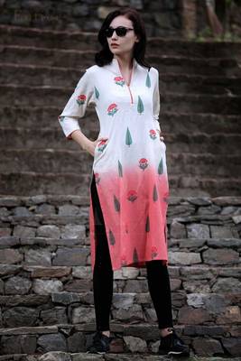 Dual Hand Dye Straight Kurta 4
