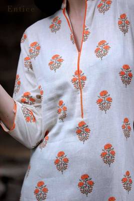 Dual Hand Dye Gathered A Line Kurta 3