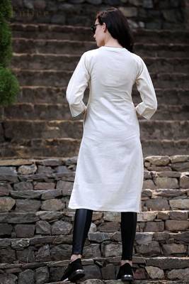 Black Blossom Cotton Kurta 2