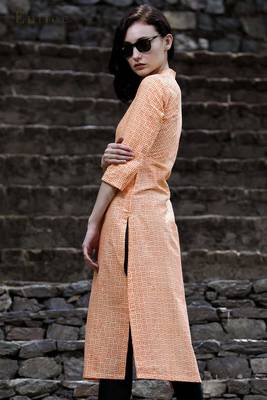 Butterscotch & Orange Kurta 1