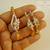 Deep Yellow Carved CZ Pendant Earring Jewellery