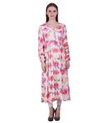 Multicolor Printed Viscose Ethnic Kurti