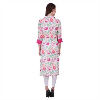 Multicolor Printed Viscose Ethnic Kurti 2