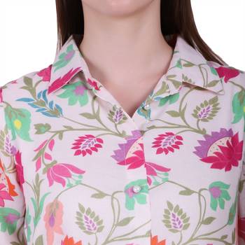 Multicolor Printed Viscose Ethnic Kurti 5