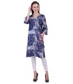 Multicolor Printed Cotton Ethnic Kurti
