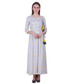 Multicolor Printed Rayon Long-Kurti 