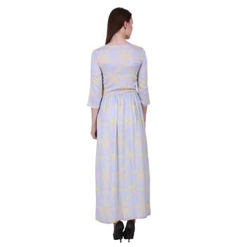 Multicolor Printed Rayon Long-Kurti  2