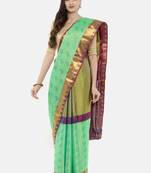 CLASSICATE From The House Of The Chennai Silks Women's Multicolor Dharmavaram Silk Saree With Blouse