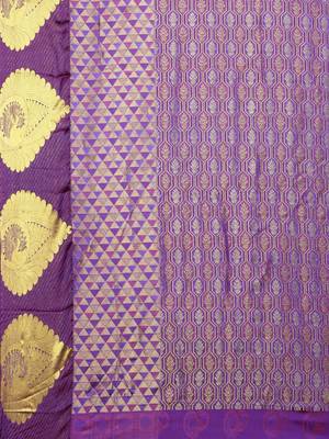 CLASSICATE From The House Of The Chennai Silks Women's Pink Dharmavaram Silk Saree With Blouse 4