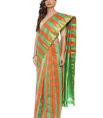 CLASSICATE From The House Of The Chennai Silks Women's Multicolor Dharmavaram Silk Saree With Blouse