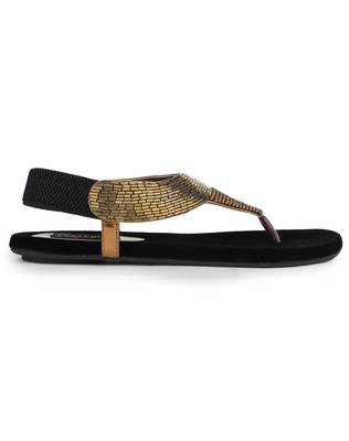 Do Bhai Women Copper Synthtic Flat Sandal 3