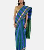 CLASSICATE From The House Of The Chennai Silks Women's Multicolor Dharmavaram Silk Saree With Blouse