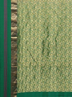 CLASSICATE From The House Of The Chennai Silks Women's Multicolor Dharmavaram Silk Saree With Blouse 3