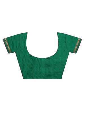 CLASSICATE From The House Of The Chennai Silks Women's Multicolor Dharmavaram Silk Saree With Blouse 5
