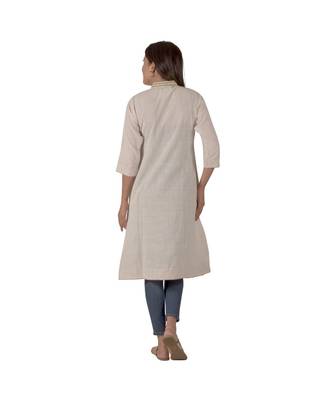 creamy white designer dress with beautiful floral motifs 3