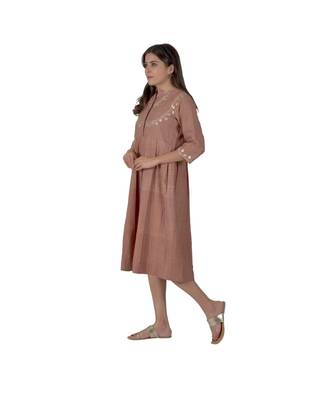 Light RoseWood Dress With Gota Patti Work 1
