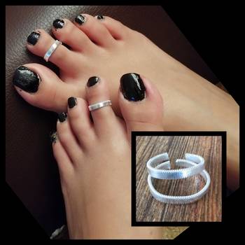 Silver toe-rings 1