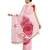pink Printed faux georgette saree with blouse