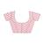 pink Printed faux georgette saree with blouse