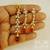 Sleek Long CZ Red Dangler Earrings Pendant Jewellery