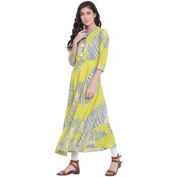 Green printed rayon kurtasandkurtis 3