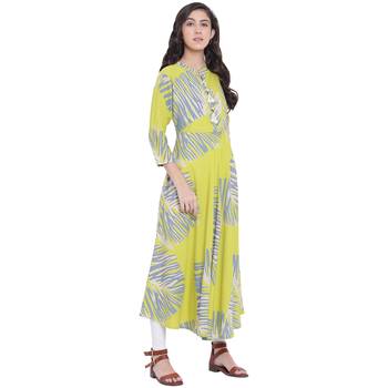 Green printed rayon kurtasandkurtis 4