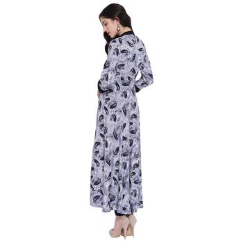 Grey printed rayon kurtasandkurtis 2