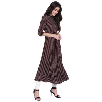 Brown printed rayon kurtasandkurtis 4