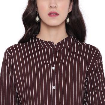 Brown printed rayon kurtasandkurtis 5