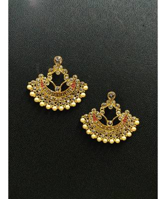 Gold Stone Chandbali 2