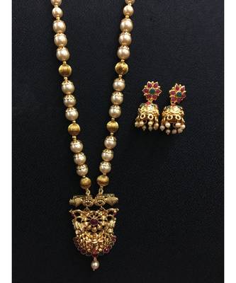 Gold Beaded Jewellery Necklace Sets 1