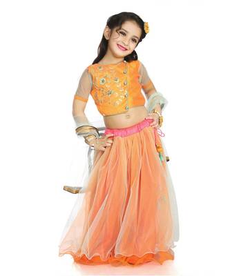 Gotta Patti Work Lehenga Choli With Dupatta 1