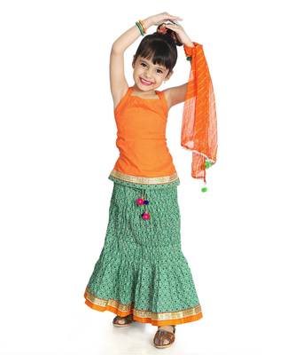 Sanganeri Print Lehenga Choli Set 1
