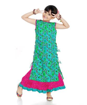 Sanganeri Print Lehenga Choli Set 1