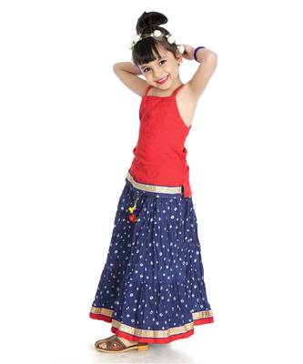 Sanganeri Print Lehenga Choli Set 1