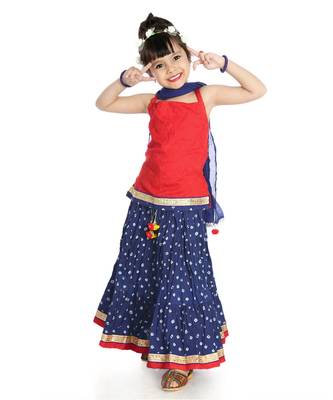 Sanganeri Print Lehenga Choli Set 3