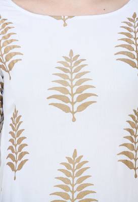 White printed rayon combo-kurtis 5