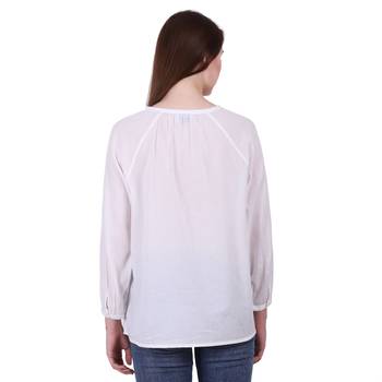 White Embroidered Cotton Top 4