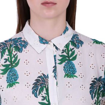 Multicolor Embroidered Cotton Top 5