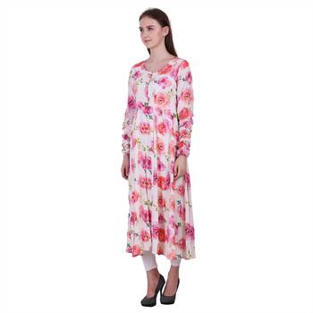 Multicolor Printed Viscose Ethnic Kurti 4