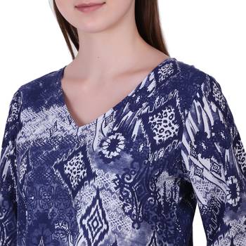 Multicolor Printed Cotton Ethnic Kurti 5