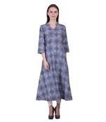 Multicolor Printed Cotton Ethnic Kurti