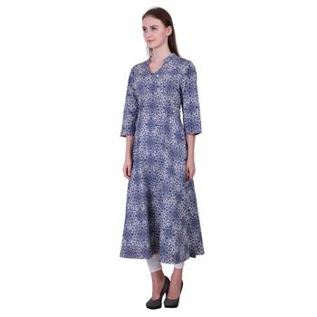Multicolor Printed Cotton Ethnic Kurti 3