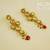 Sterling Silver Kundan Ruby Bridal Necklace Earring Jewellery Set
