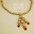 Sterling Silver Kundan Ruby Bridal Necklace Earring Jewellery Set