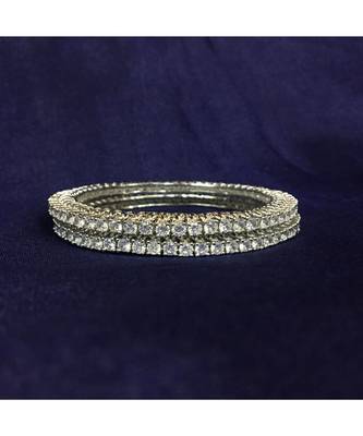 Silver   american diamonds bangles 3