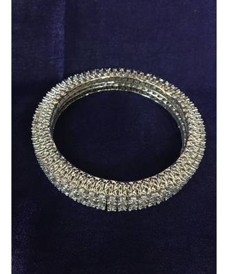 Silver   american diamonds bangles 4