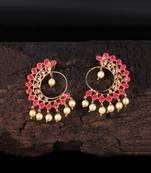 Pink stone Earrings