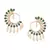Green Stone Studded Earrings