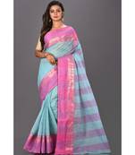 multicolor plain Cotton saree